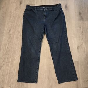 Chico's Fabulously Slimming Stretch Straight Jeans Size XL 16 (Chicos Size 3)